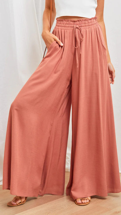 Wide Leg Loose Comfy Lounge Sweatpants With Pockets