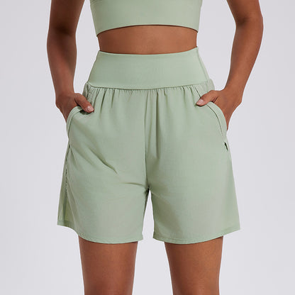 No Lining Loose High Waist Running Belly Pant