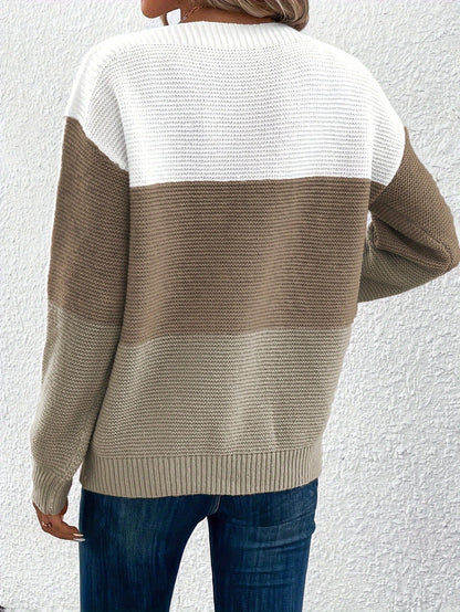 Pullover Knitted Round Neck Sweater