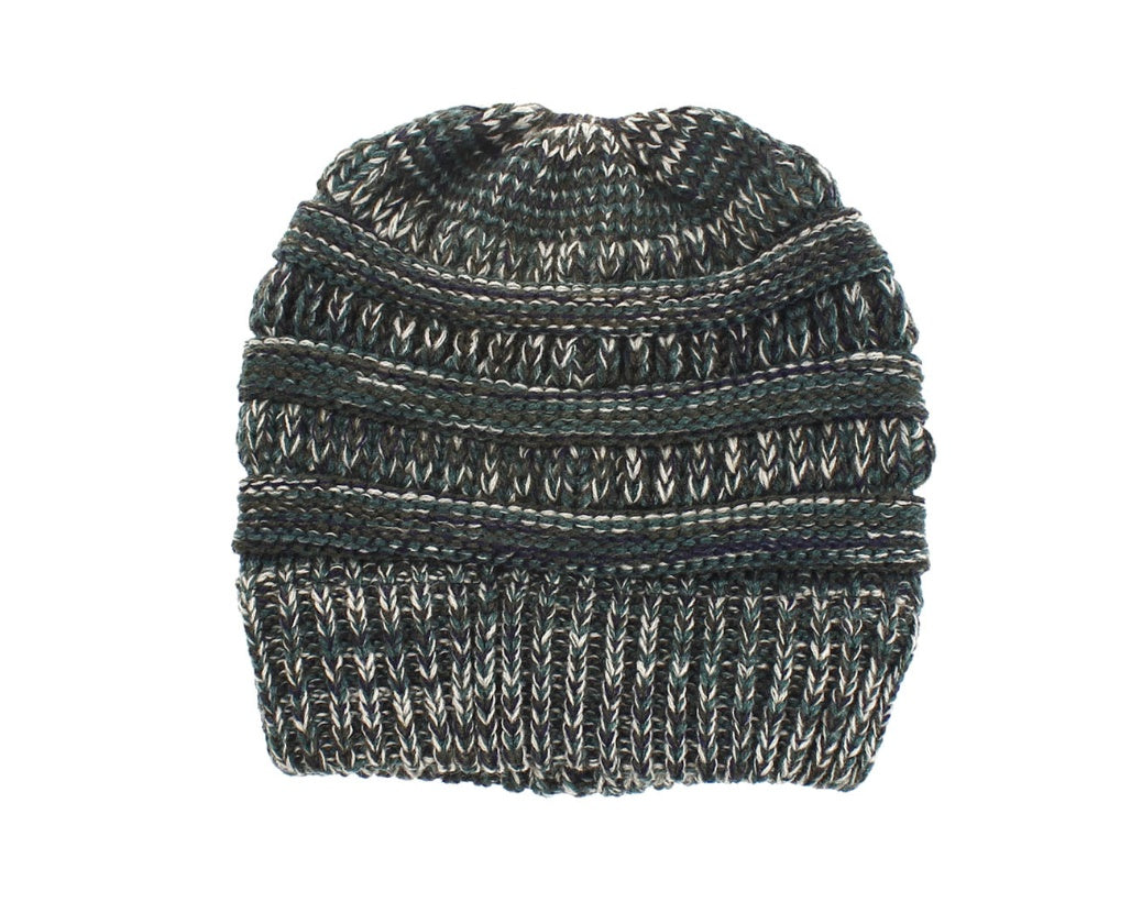 Mixed Color Knitted Wool Hat