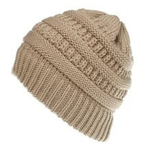 Mixed Color Knitted Wool Hat