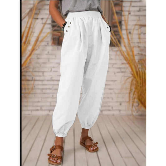 Pocket Polyester Cotton Pants