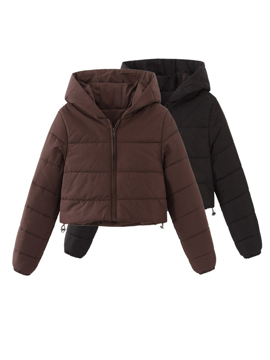 Fashion Zipper Hooded Jacket