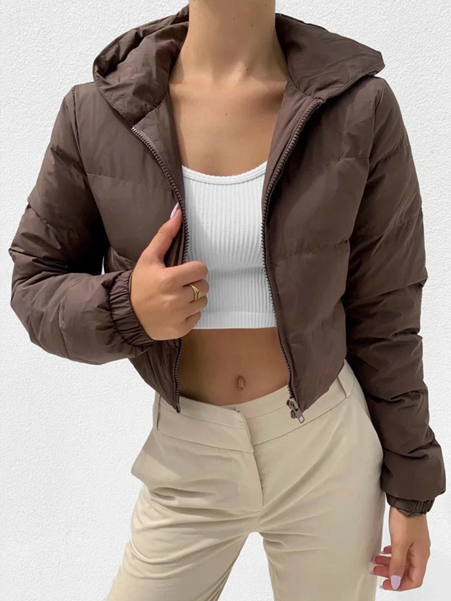 Fashion Zipper Hooded Jacket