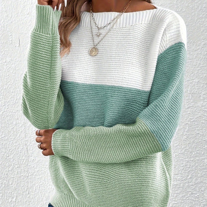 Pullover Knitted Round Neck Sweater