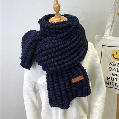 Simple Thick Warm Woolen Scarf