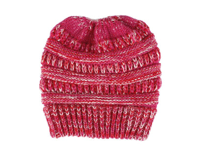 Mixed Color Knitted Wool Hat