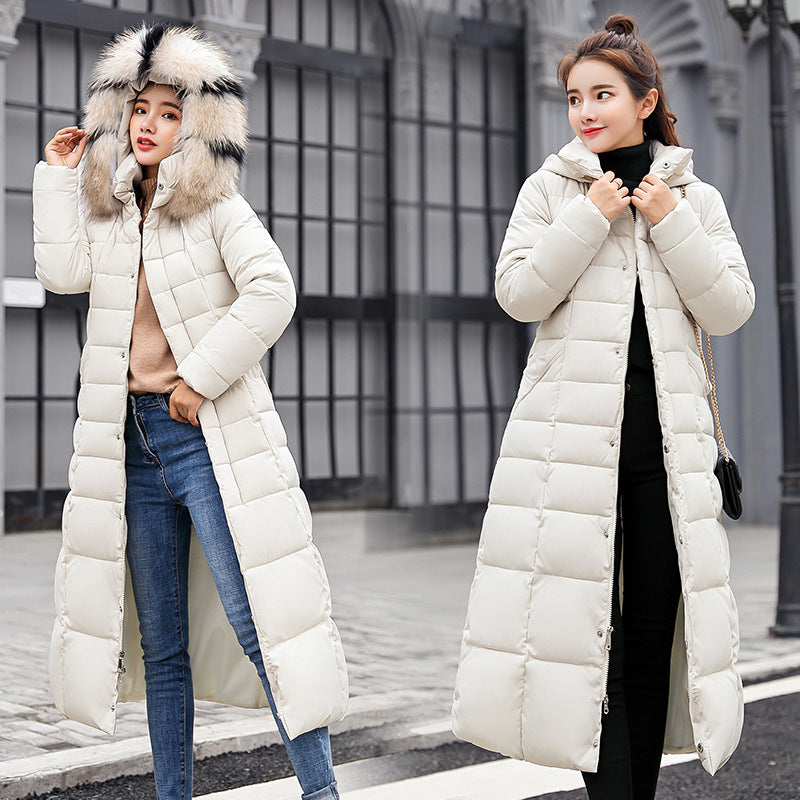 Slim-Fit Over-The-Knee Winter Coat