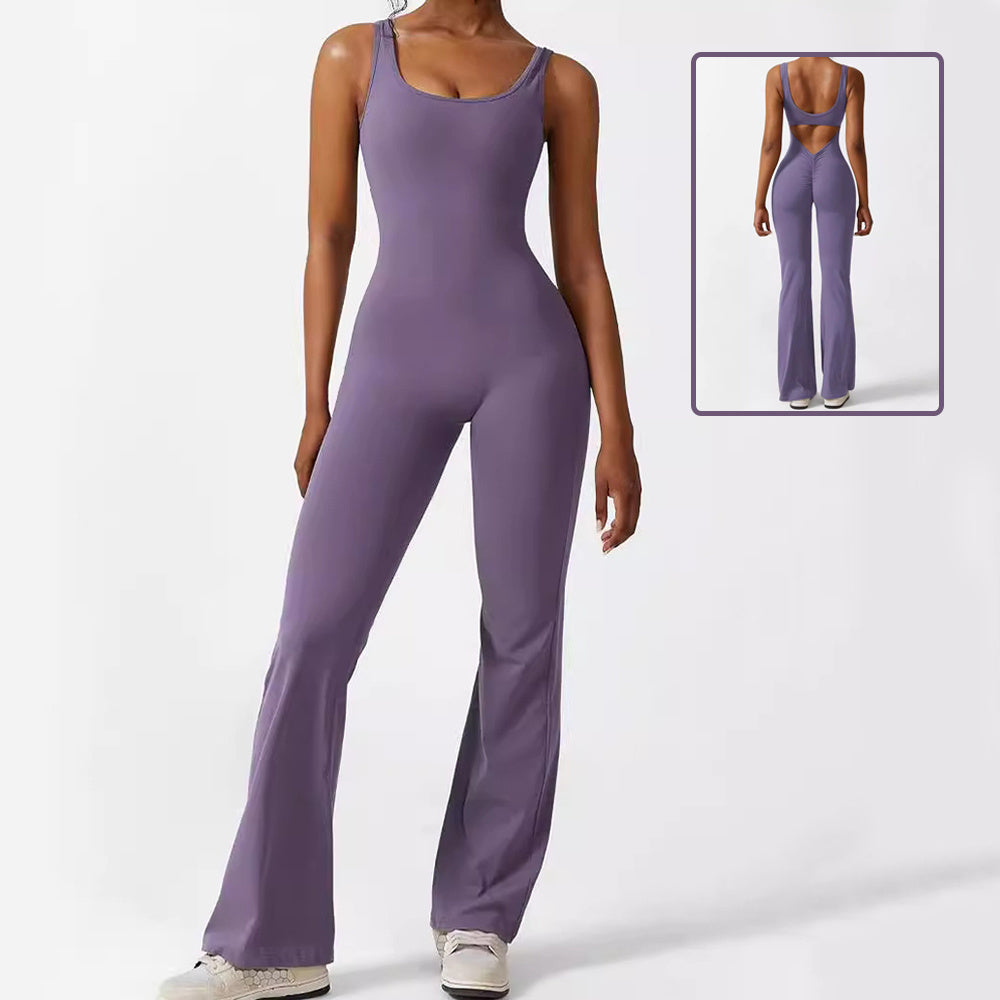 Flare Jumpsuits Long Pants