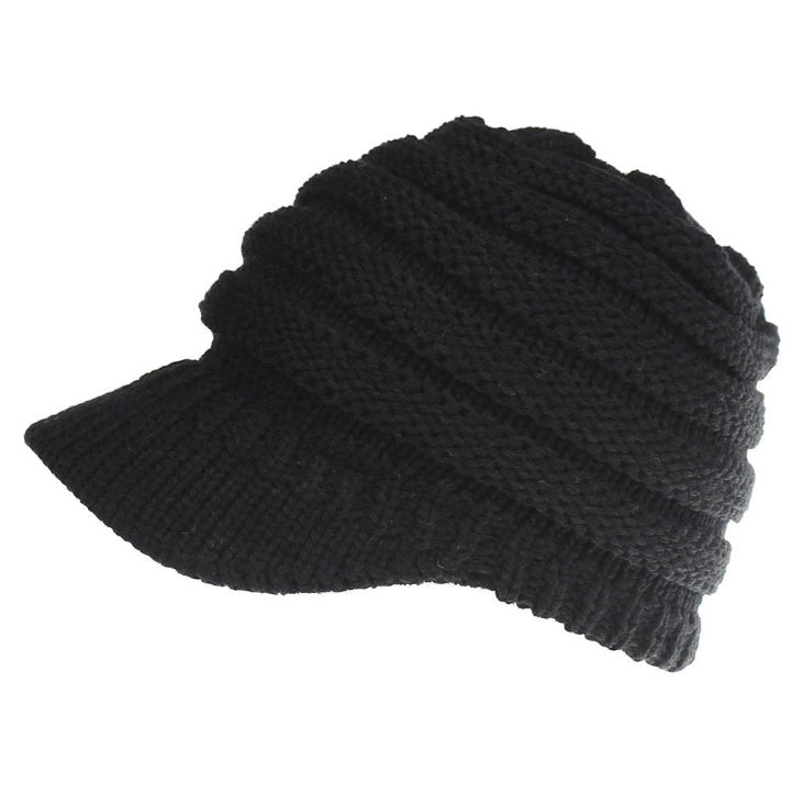 Women Ponytail Beanies Winter Hats