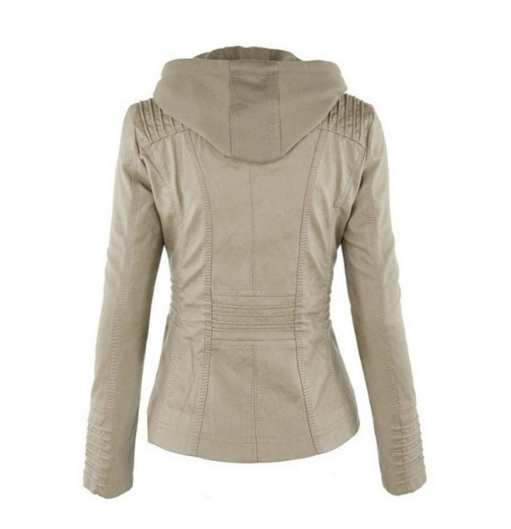 Detachable Hooded Jacket With Pockets