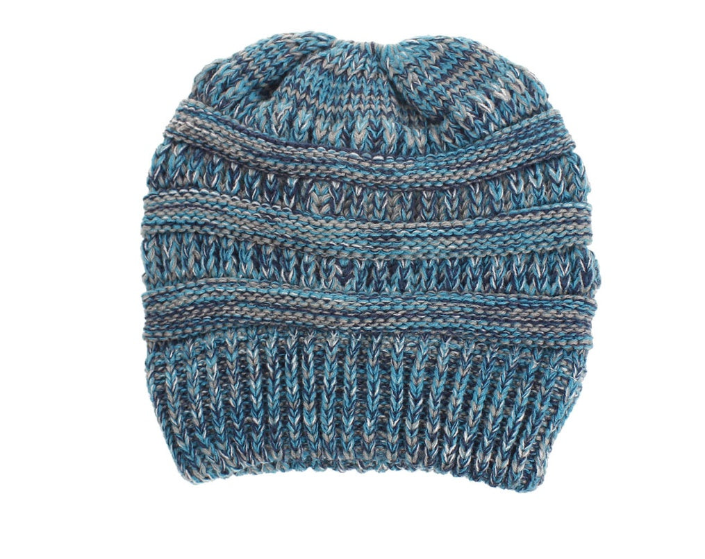 Mixed Color Knitted Wool Hat