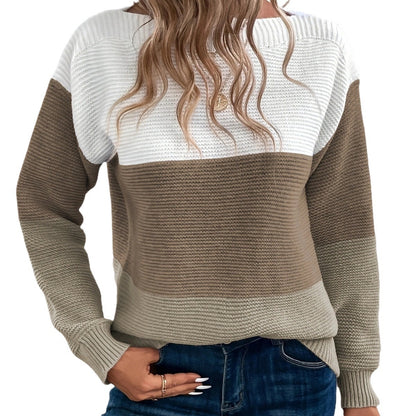 Pullover Knitted Round Neck Sweater