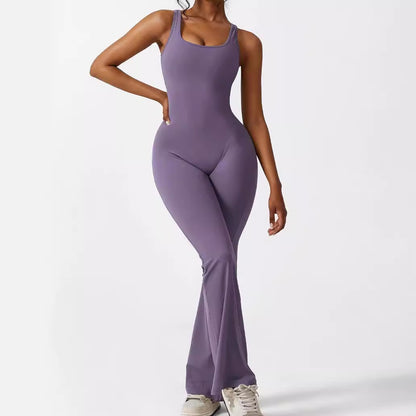 Flare Jumpsuits Long Pants