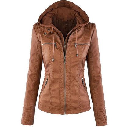 Detachable Hooded Jacket With Pockets