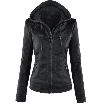 Detachable Hooded Jacket With Pockets