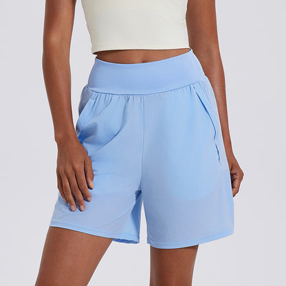 No Lining Loose High Waist Running Belly Pant