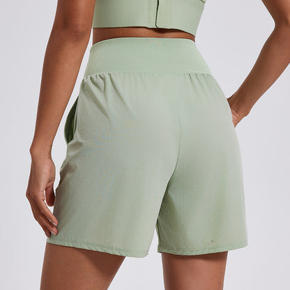 No Lining Loose High Waist Running Belly Pant