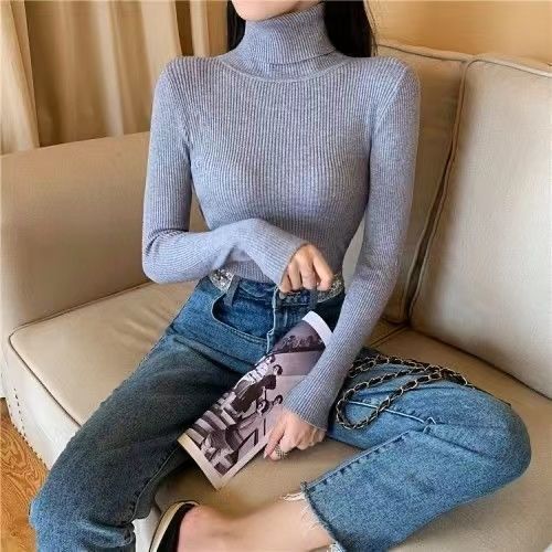 Knitted Bottoming Shirt Turtleneck Sweater