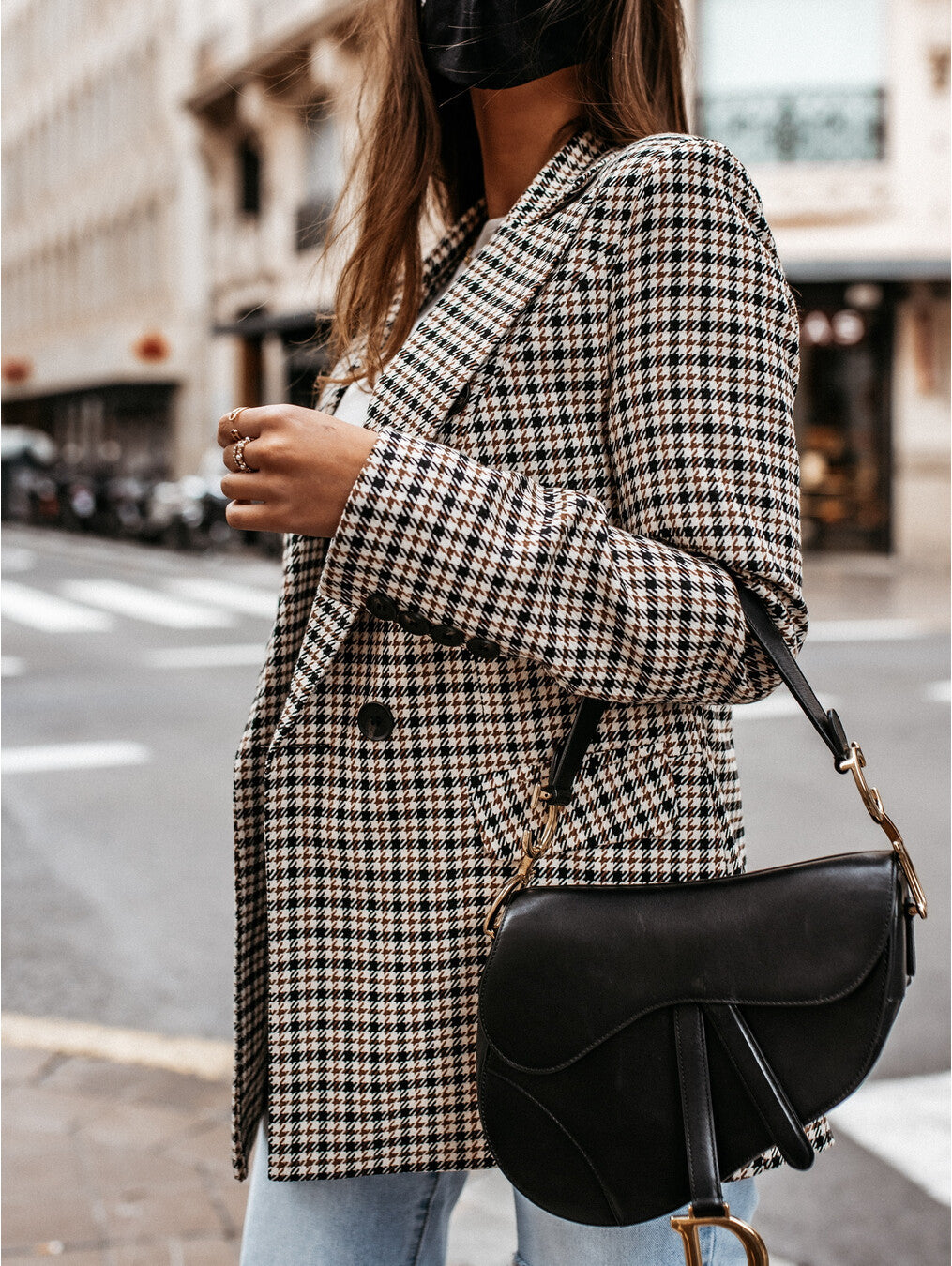 Plaid Long Suit Jacket