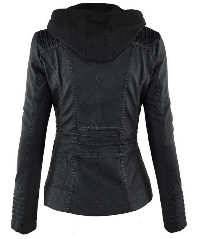 Detachable Hooded Jacket With Pockets