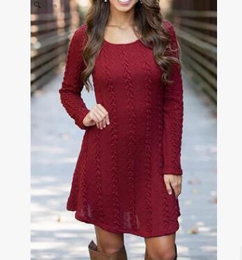 Causal  Short Sweater Dress