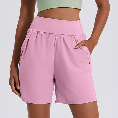 No Lining Loose High Waist Running Belly Pant