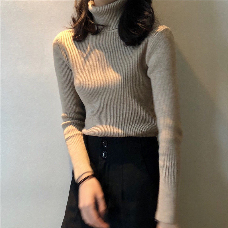 Knitted Bottoming Shirt Turtleneck Sweater