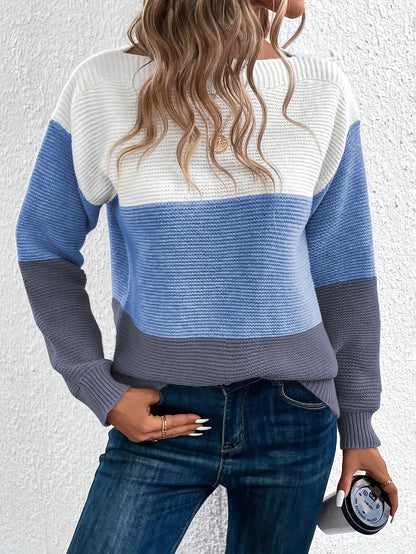 Pullover Knitted Round Neck Sweater