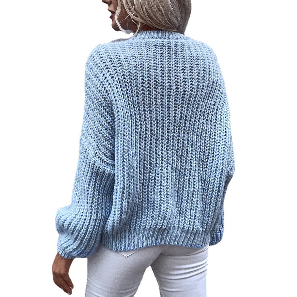 Round Neck Long Sleeve Sweater