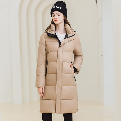 Warm Hooded Coat With Pockets