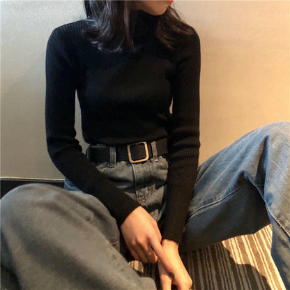 Knitted Bottoming Shirt Turtleneck Sweater