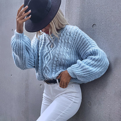 Round Neck Long Sleeve Sweater