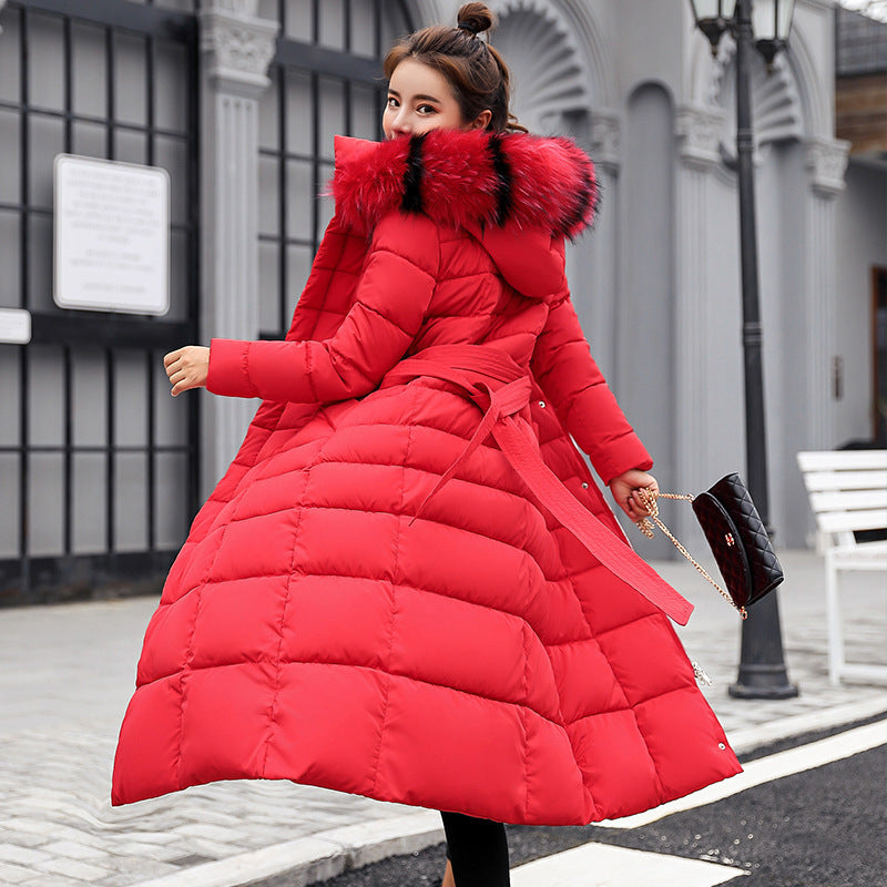 Slim-Fit Over-The-Knee Winter Coat