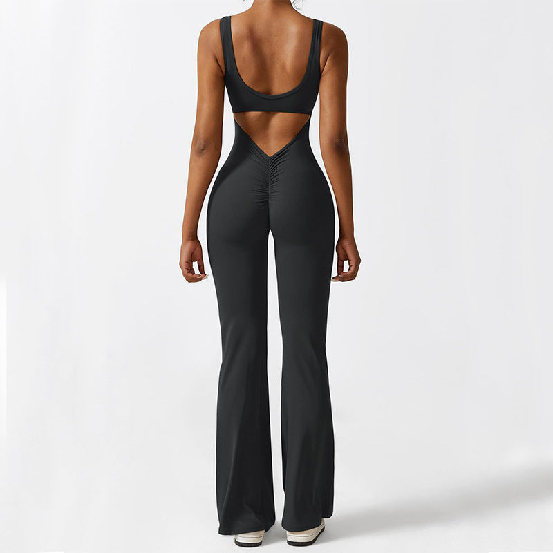 Flare Jumpsuits Long Pants