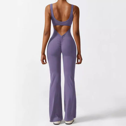 Flare Jumpsuits Long Pants