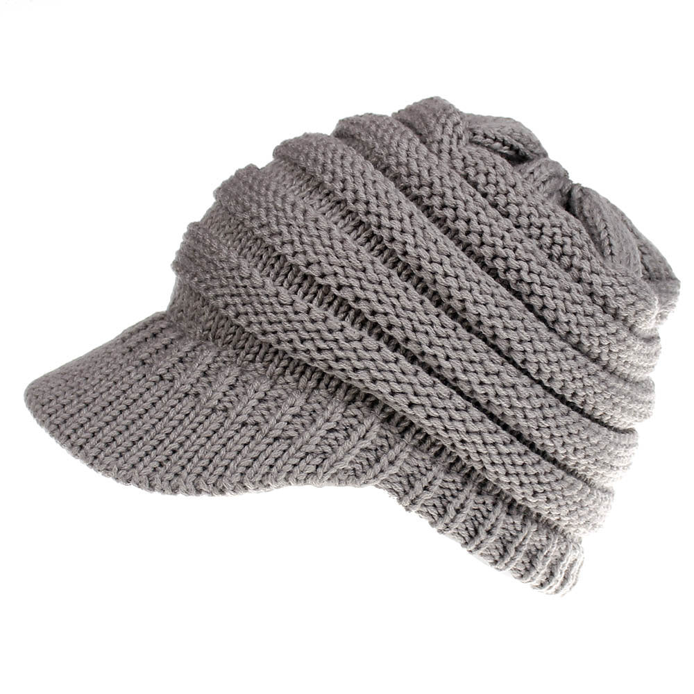 Women Ponytail Beanies Winter Hats