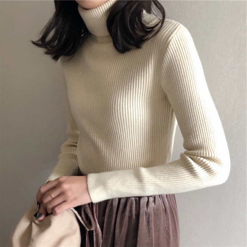 Knitted Bottoming Shirt Turtleneck Sweater