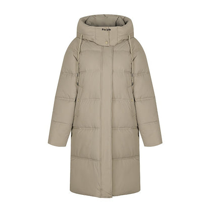 Long Over The Knee Thickened Hooded Jacket