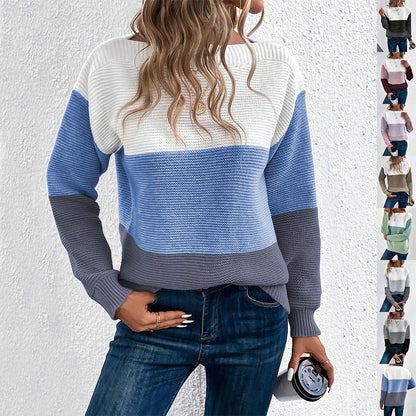 Pullover Knitted Round Neck Sweater