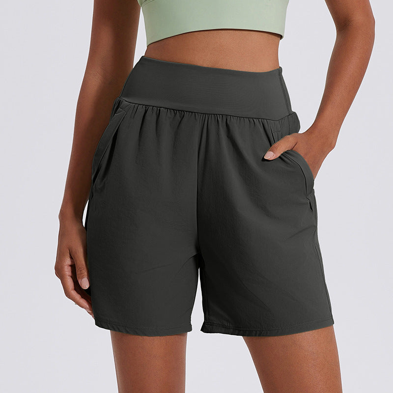 No Lining Loose High Waist Running Belly Pant