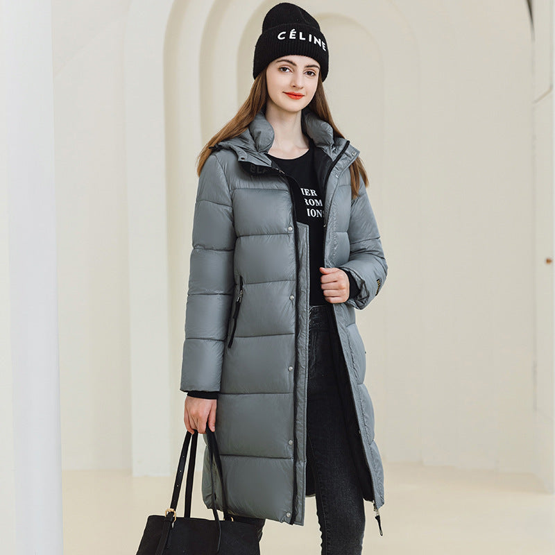 Warm Hooded Coat With Pockets