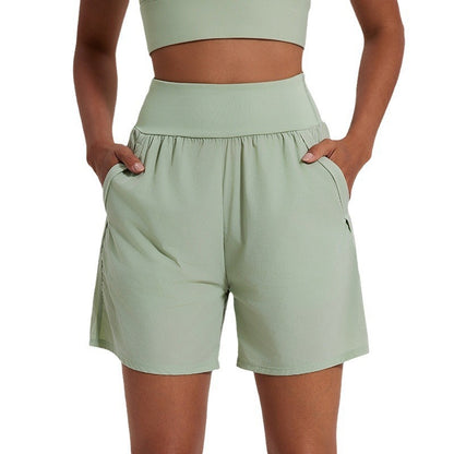 No Lining Loose High Waist Running Belly Pant